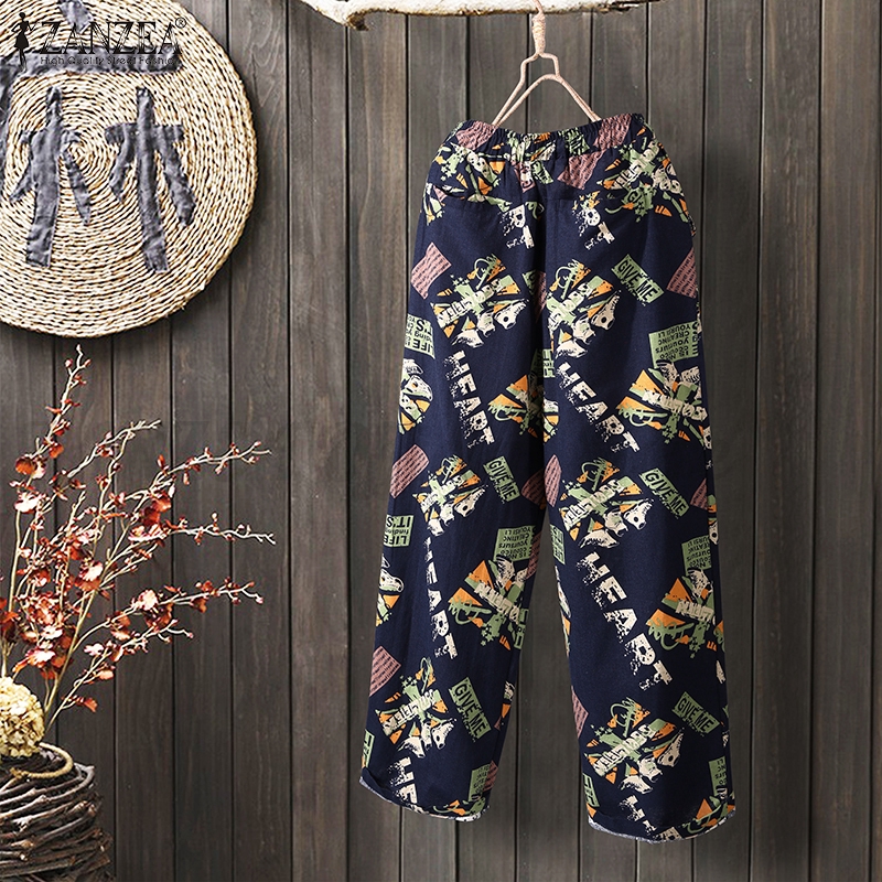 Quần Dài ZANZEA  Ống Rộng Phong Cách Thời Trang Cho Nữ | BigBuy360 - bigbuy360.vn