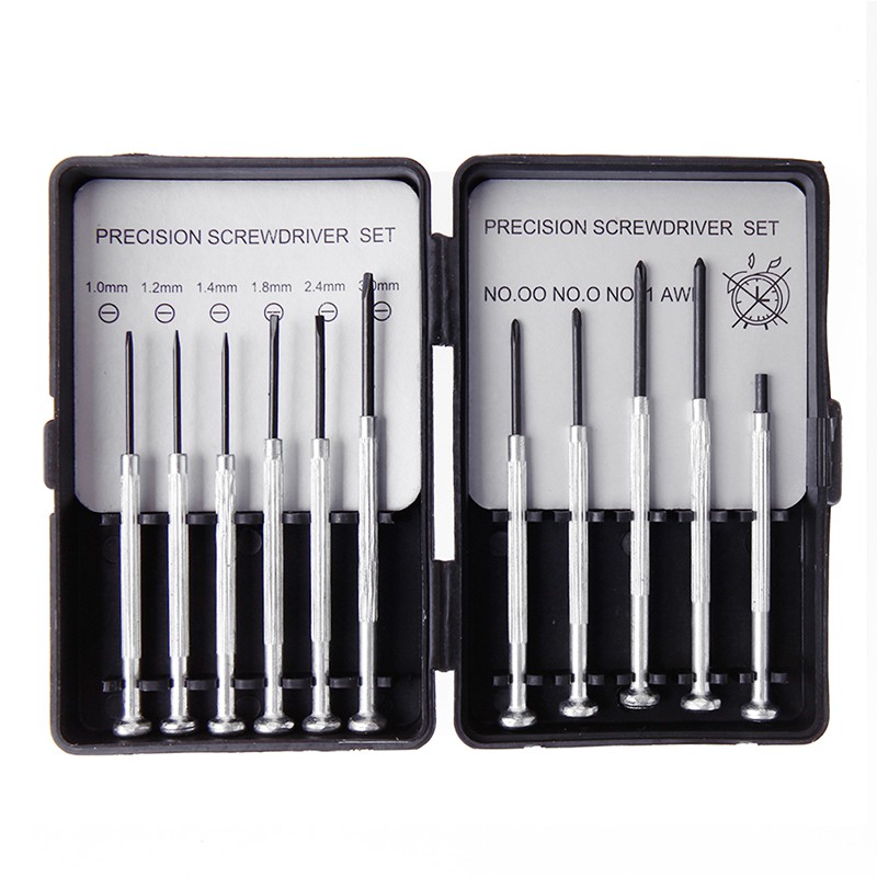 Set 11 tua vít mini Bijoutiers Montres Lunettes Réparations sử dụng chính xác