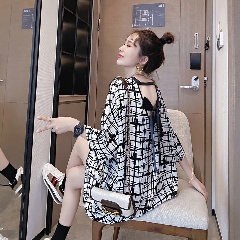 Áo form rộng nơ lưng bigsize đến 100kg