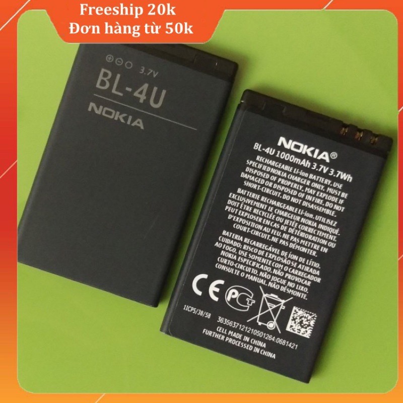 Pin nokia BL 4U cho nokia 301, E66, 305, 306, 308, 309,6600i, 6600s, 8800A, 5730 nhập khẩu