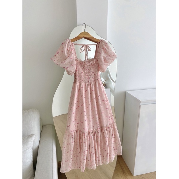 Váy xẻ tà Elle dress voan tơ hàn