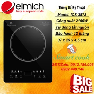 Bếp điện từ đơn elmich smartcook ics 3873