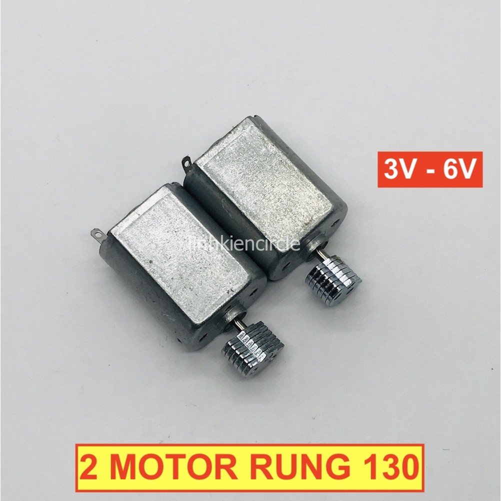 2 motor rung mini 3v - 6v motor 130 cho máy masage đầu rung loại nhỏ - LK0294 | BigBuy360 - bigbuy360.vn