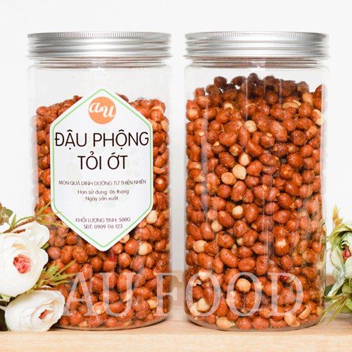 500gr Đậu phộng tỏi ớt ATVSTP - Chất lượng đậu loại 1 | AU FOOD thơm ngon vừa phải đậm vị. | BigBuy360 - bigbuy360.vn