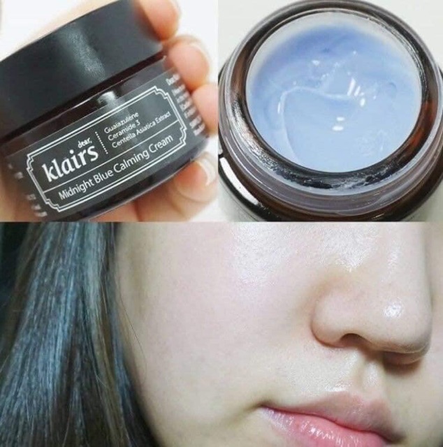 Kem dưỡng Klairs midnight blue calming cream phục hồi da hư tổn tổn thương