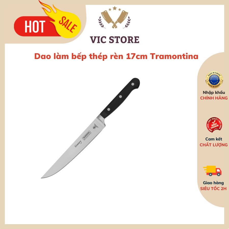 Dao bếp thép rèn cao cấp Century 17cm thương hiệu Tramontina - Brazil