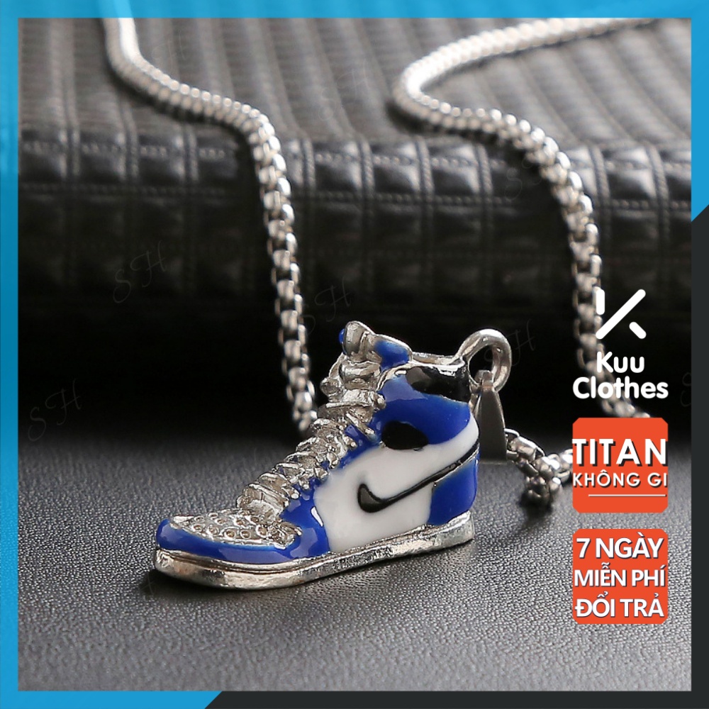 Dây Chuyền Vòng Cổ Nam Nữ Unisex Hình Giày Nike Jordan Chains Hip Hop Kuu Clothes Sneaker Chất Liệu Titan - Nike Jordan