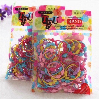 Túi 50 Dây Buộc Tóc Nhiều Màu