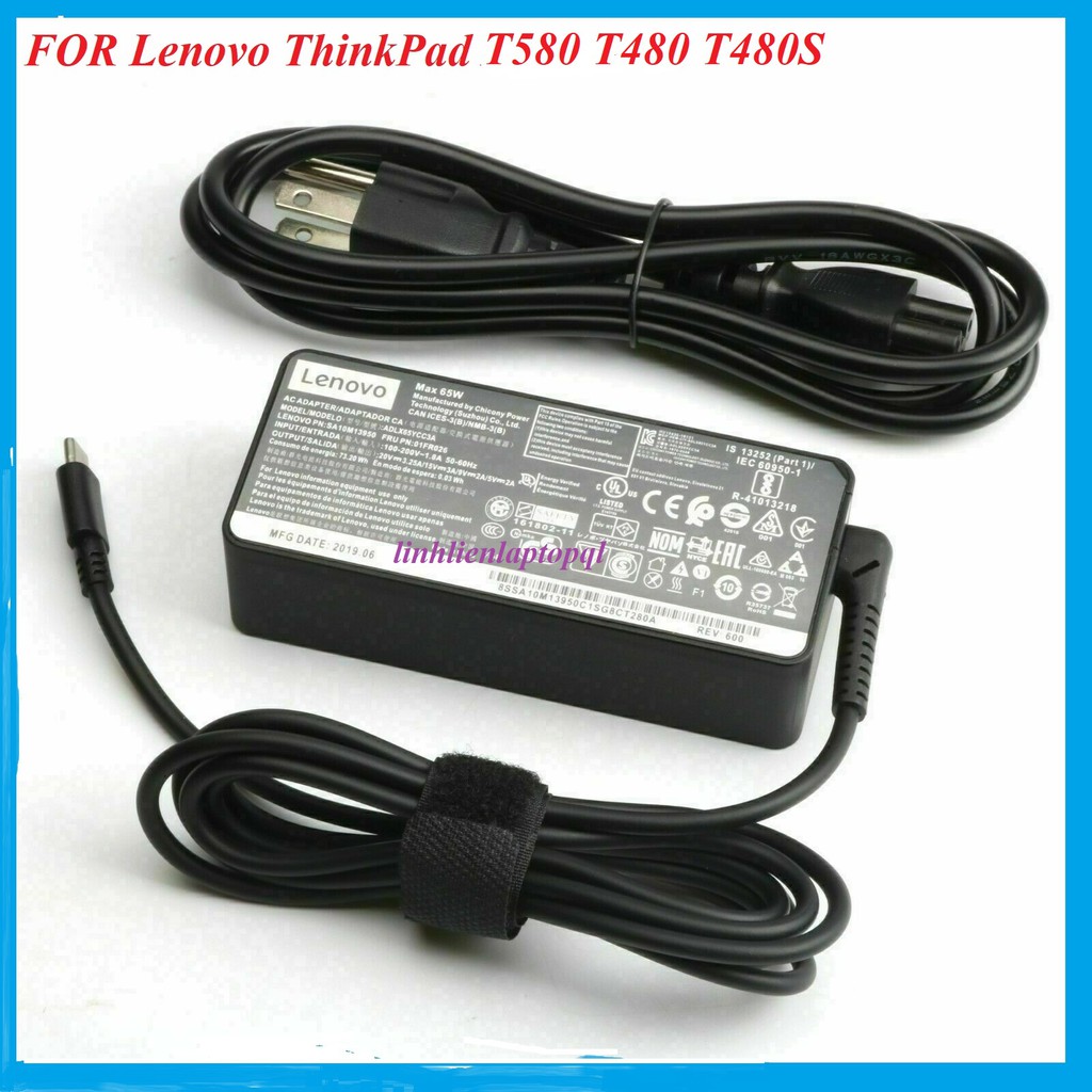 Sạc laptop Lenovo ThinkPad T580 T480 T480S USB Type-C