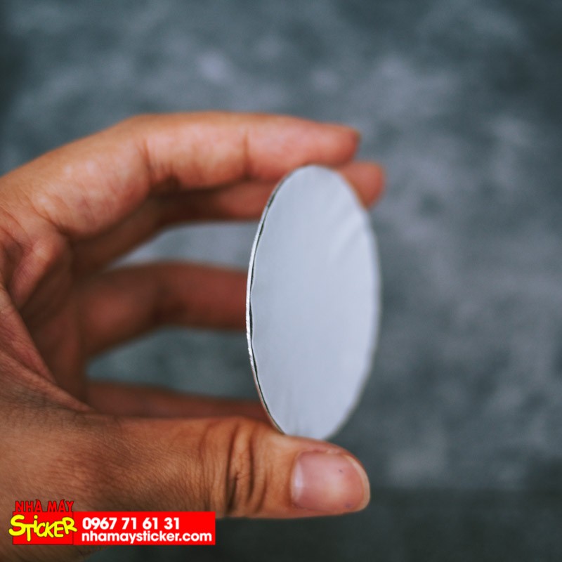 Sticker metal dán mâm xe hơi tròn 5.5cm - Cờ Đức miếng lẻ - STICKER FACTORY