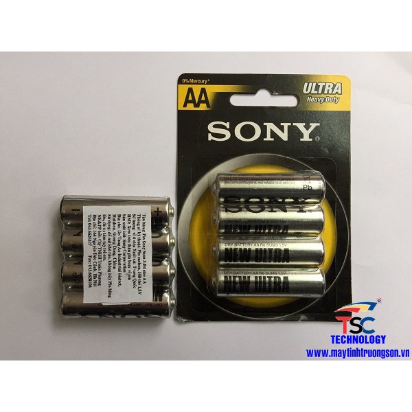 Pin SONY AA - Dùng cho chuột không dây... (Vỉ 4 Viên pin)