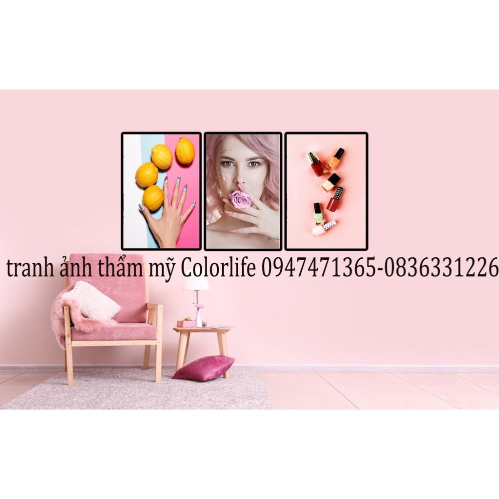 TRANH TRANG TRÍ TIỆM NAIL TRANH NAIL SIÊU ĐẸP GIÁ XƯỞNG B36 ColorLife SIÊU BỀN BẢO HÀNH 2 NĂM