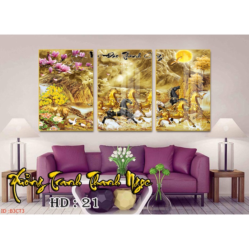 Set 3 tranh tráng gương ⚡MẪU MỚI NHẤT⚡ tranh treo tường thiết kế mới sang trọng cho ngôi nhà của bạn | BigBuy360 - bigbuy360.vn