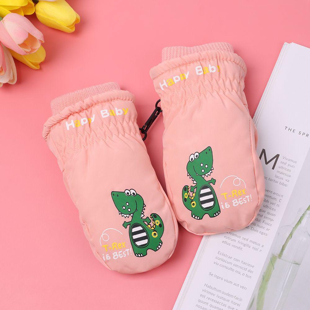 MIHAN1 Găng Tay Trượt Tuyết Chống Gió Không Trượt Thời Trang Cho Bé