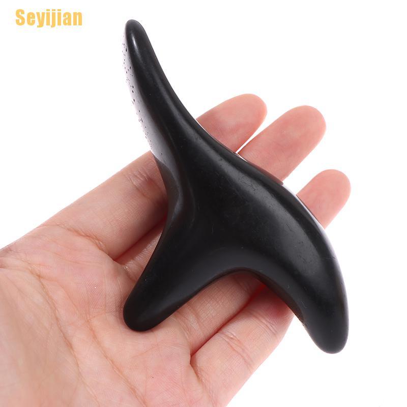 Dụng Cụ Mát Xa Chân Bằng Nhựa Resin Màu Hổ Phách Hình Tam Giác