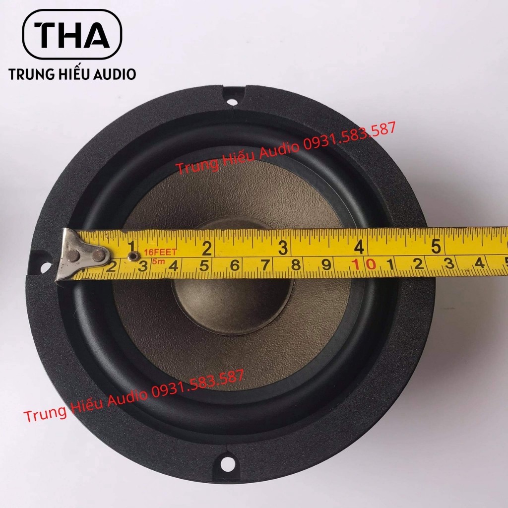 Loa Trung Thunder 12 cm, 8Ω, Loa Mid Trung Rời Gân Mút, Màng Vải  - Trung Hiếu Audio