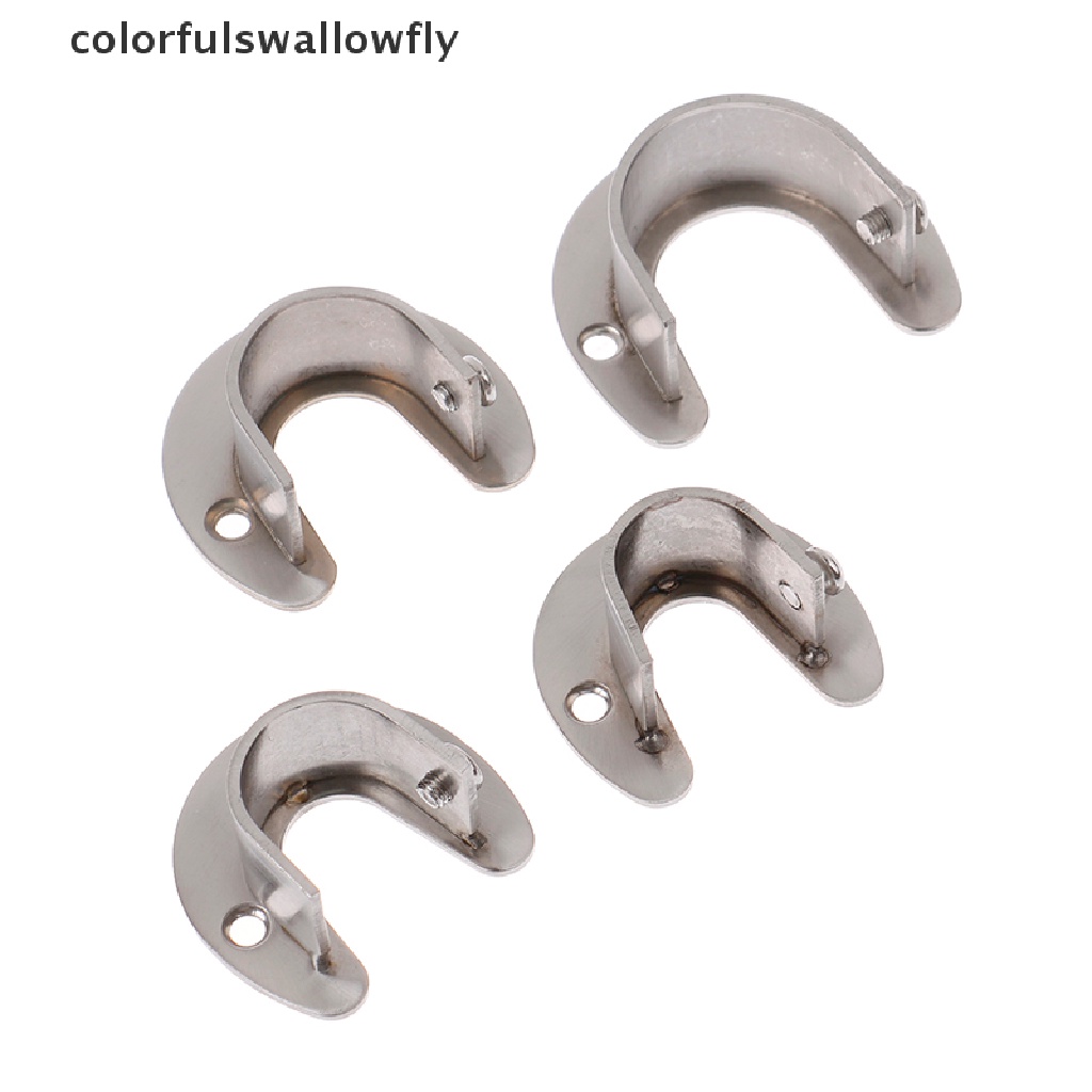 Giá đỡ thanh nối dài bằng thép không gỉ kích thước 19 / 22 / 25 / 32mm cho tủ quần áo