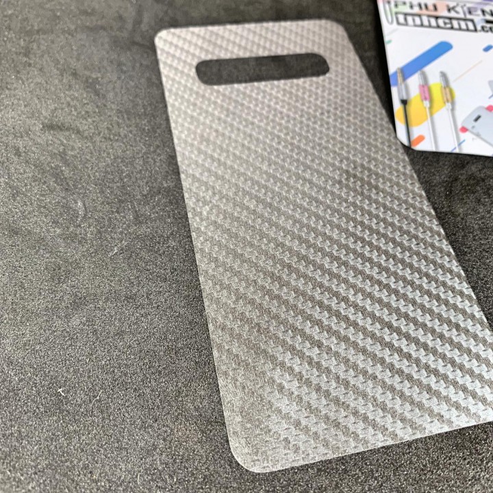 Dán mặt lưng Carbon Samsung S10