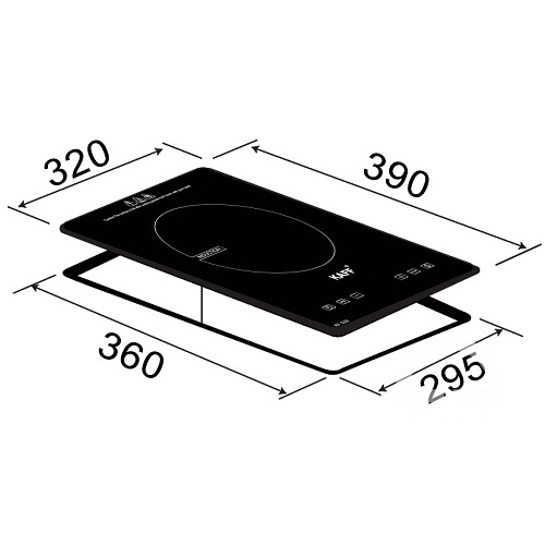 Bếp hồng ngoại âm Domino Kaff KF-330C