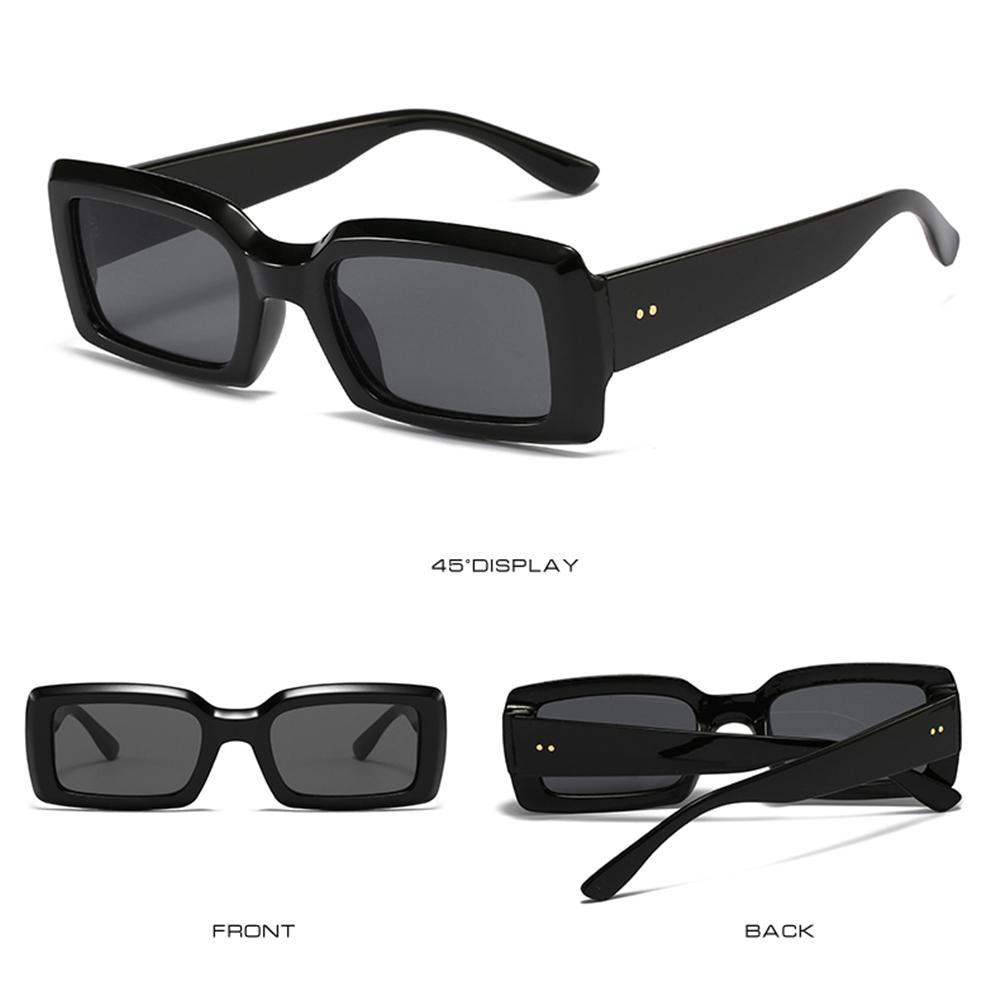 Kính Mát Vuông Chống Tia UV400 Phong Cách Cổ Điển Dành Cho Nam