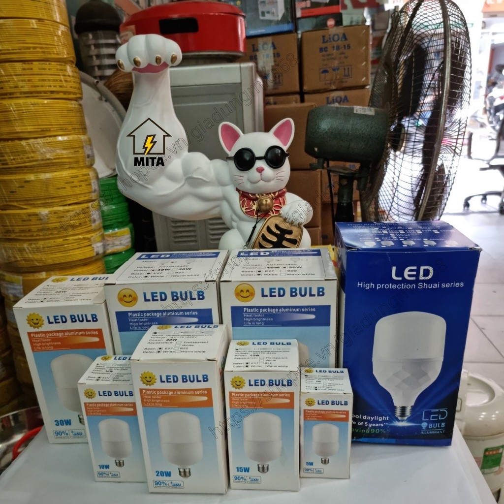 BÓNG ĐÈN LED BULB TRỤ CAO CẤP 5W-10W-15W-20W-30W - MITA