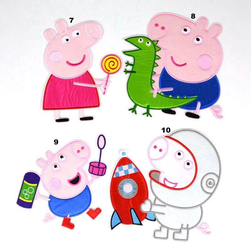 Set 3 Miếng Vá Quần Áo Hình Heo Peppa Dễ Thương