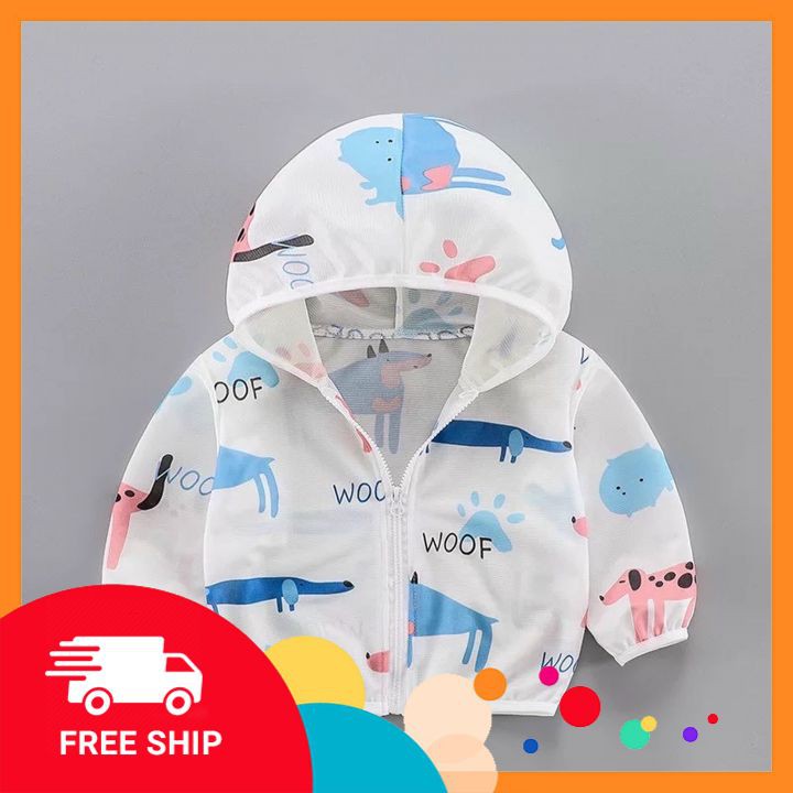 Áo Chống Nắng Cho Bé Trai, Bé Gái ⚡ FREE SHIP ⚡ Mỏng Nhẹ, Thoáng Khí, Ngăn Chặn Tia UV Hiệu Quả