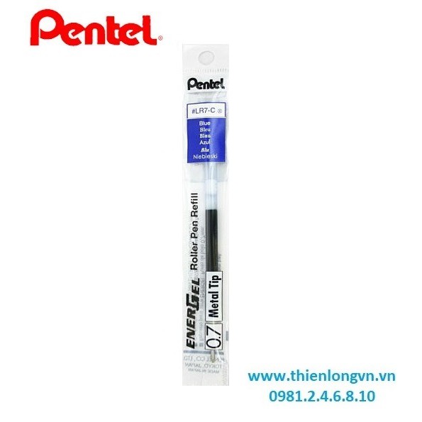 Combo 5 Ruột bút nước energel Pentel LR7 màu xanh 0.7mm