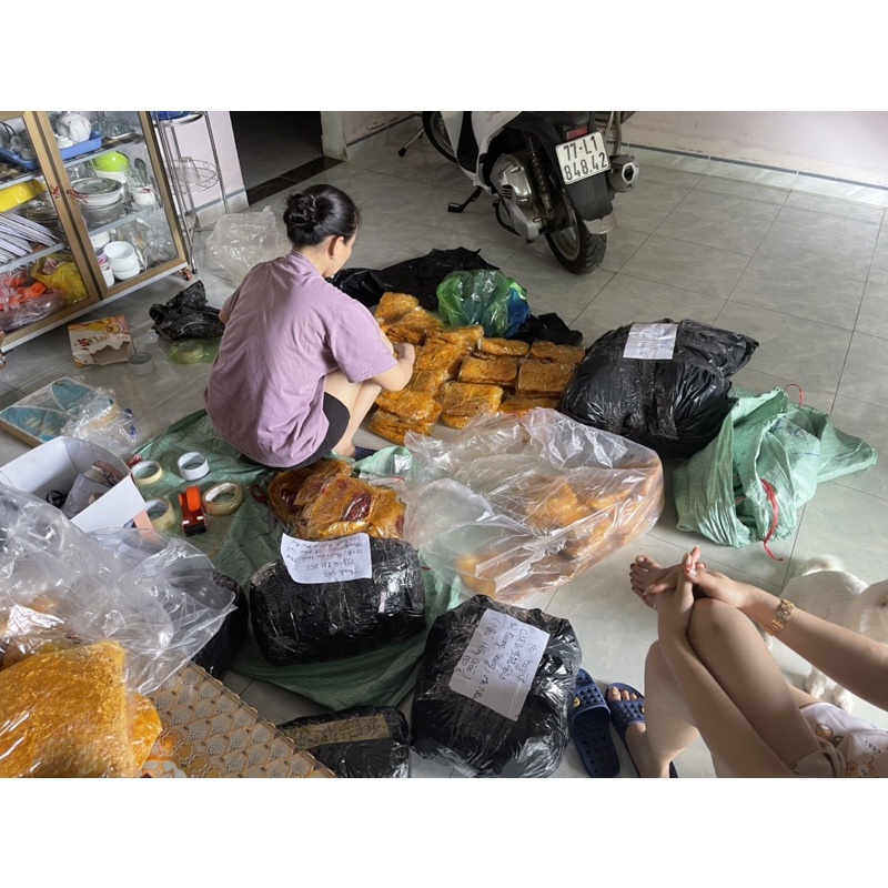 Combo bánh tráng khô gà