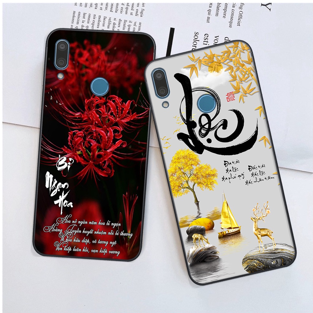 Ốp lưng Huawei Y9 2019 in hình chữ tài chữ lộc, Cha Mẹ, bình an SIÊU ĐẸP