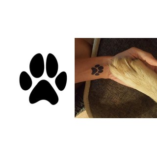 Khuôn hình xăm chân gấu