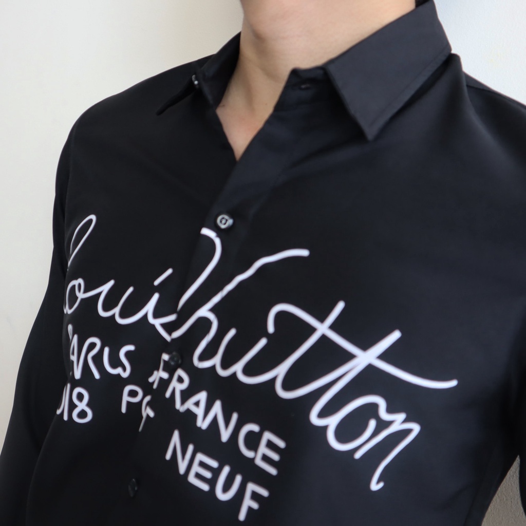 Áo sơ mi nam thêu họa tiết thanh lịch soái ca