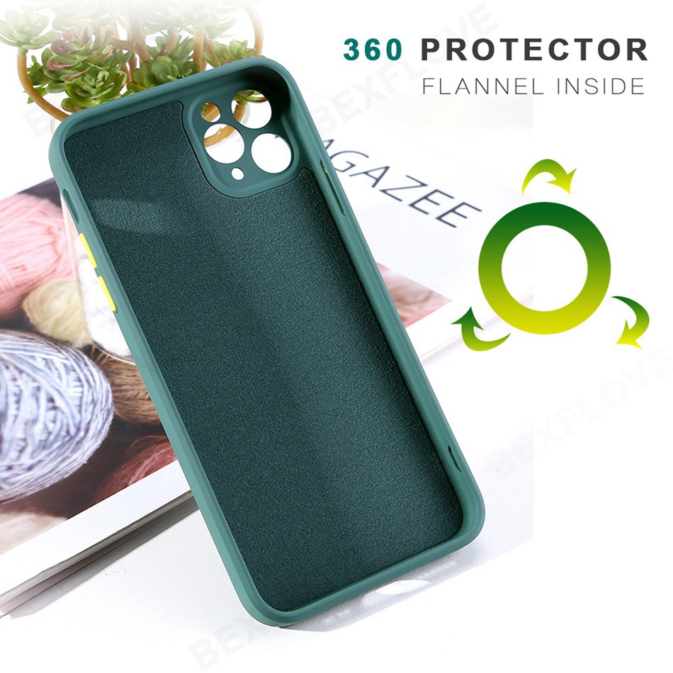 Ốp lưng silicone chống sốc phù hợp cho Iphone 12 11 Pro Max Xr Xs Max Se 2020x8 7 6 6s Plus