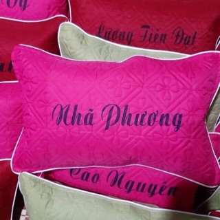 Vỏ Gối trẻ em trần bông có viền đẹp