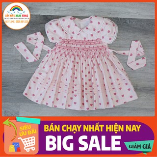 Đầm smock tim