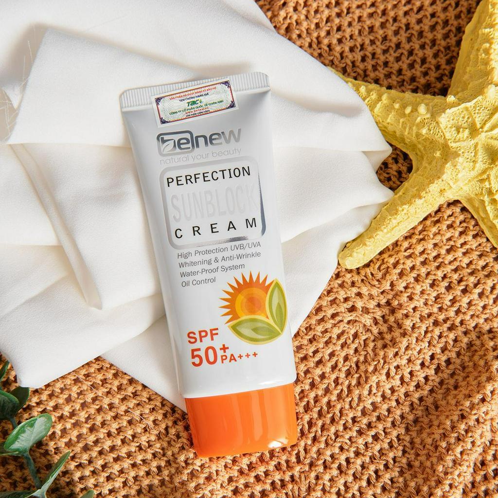Kem chống nắng làm trắng da Benew Perfection Sunblock Cream 50ml