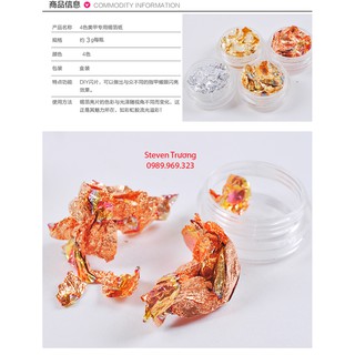 Giấy vàng bạc trang trí móng tay