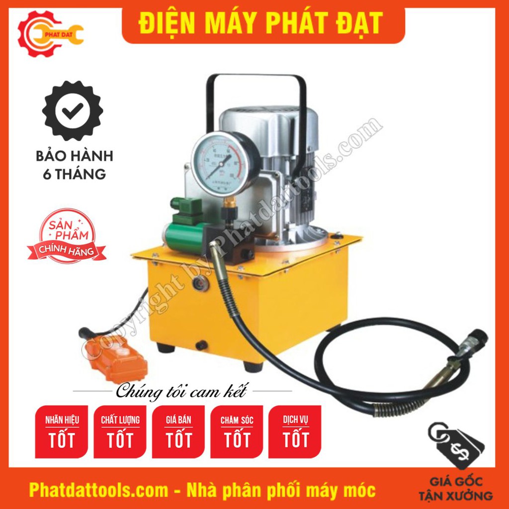 Bơm Điện Thủy Lực DB075D1-Trạm Nguồn Thủy Lực Van Từ-Công Suất 750W-Bình Dầu 7L-Chính Hãng PADA