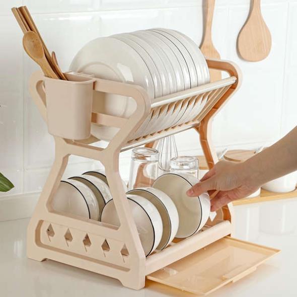 GIÁ ĐỂ BÁT MẪU MỚI SIÊU SANG CÓ HỘC ĐỰNG ĐŨA VÀ KHAY THOÁT NƯỚC TIỆN DỤNG.cuongyen