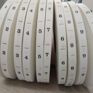 Mác cuộn size ,số chất liệu vải giấy