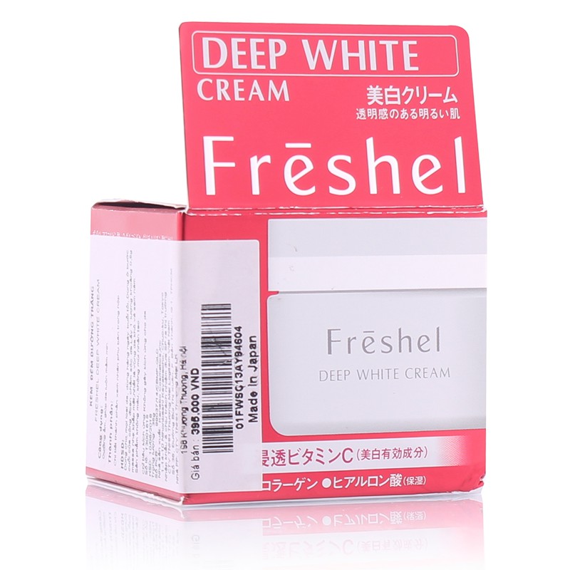 Kem dưỡng da ban đêm làm sáng da, hỗ trợ làm mờ nám và tàn nhang Kanebo Freshel Deep White Cream 35g