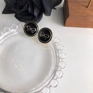 Bông tai mạ bạc 925 đính ngọc trai giả đơn giản phong cách Hàn Quốc