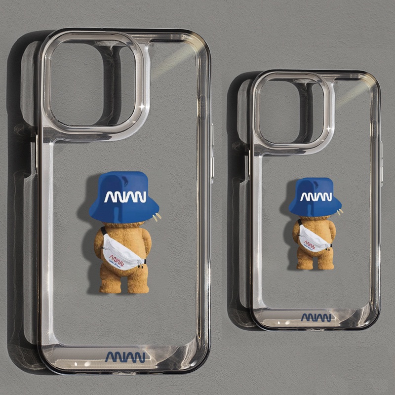 Ốp Điện Thoại DecoPhone Acrylic Họa Tiết Gấu Cho iphone 6s 7 8 plus x xs xr 11 12 13 14 15 max pro