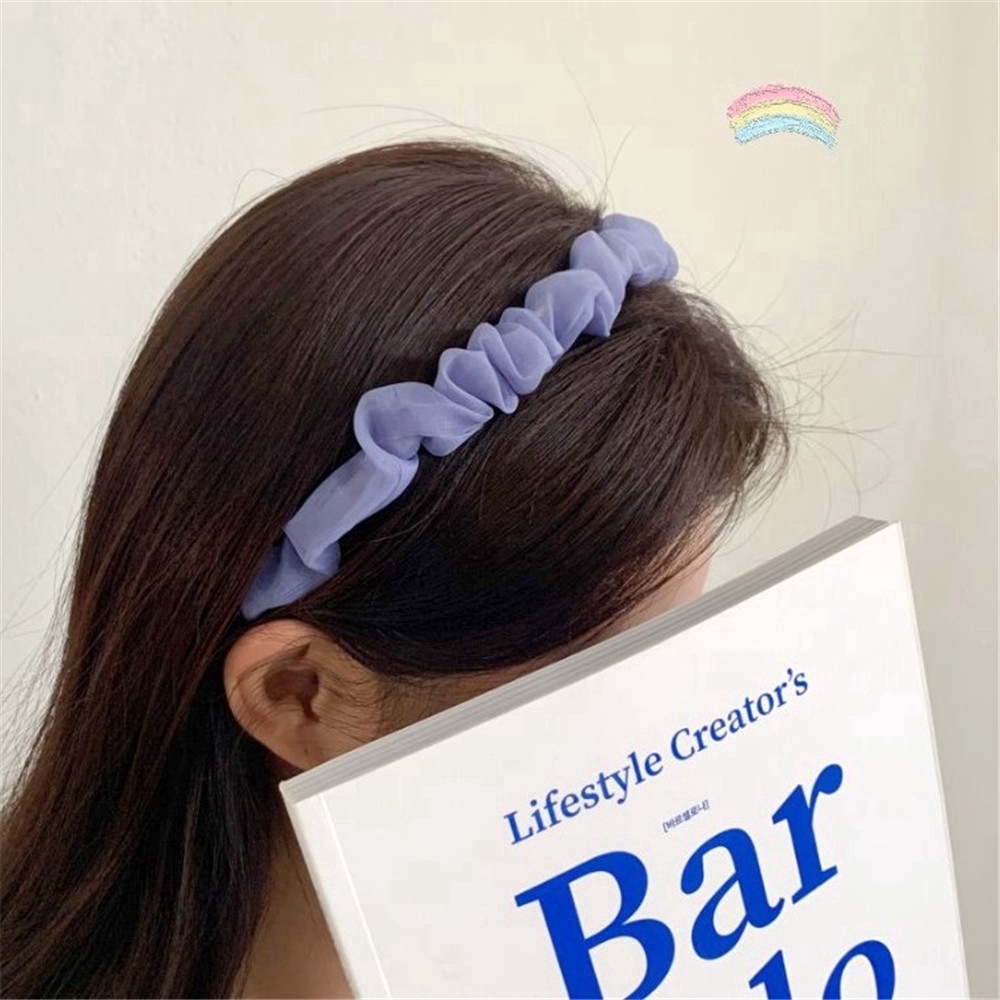 Băng đô cài tóc vải gạc nhiều màu sắc thời trang cho nữ