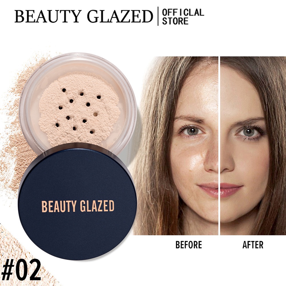 BEAUTY GLAZED 2 màu phấn phủ kiểm soát dầu / phấn phủ trang điểm | BigBuy360 - bigbuy360.vn