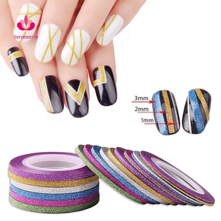 Set 6 cuộn dây dán trang trí móng tay nghệ thuật