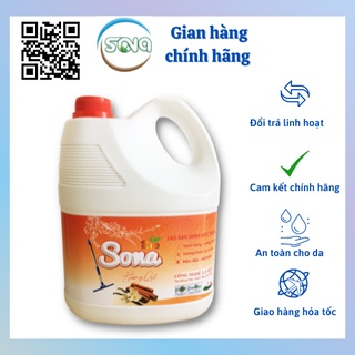 Nước lau sàn sinh học sona 3,6kg hương quế
