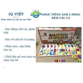Bảng logic 5 dòng chữ số và câu cá
