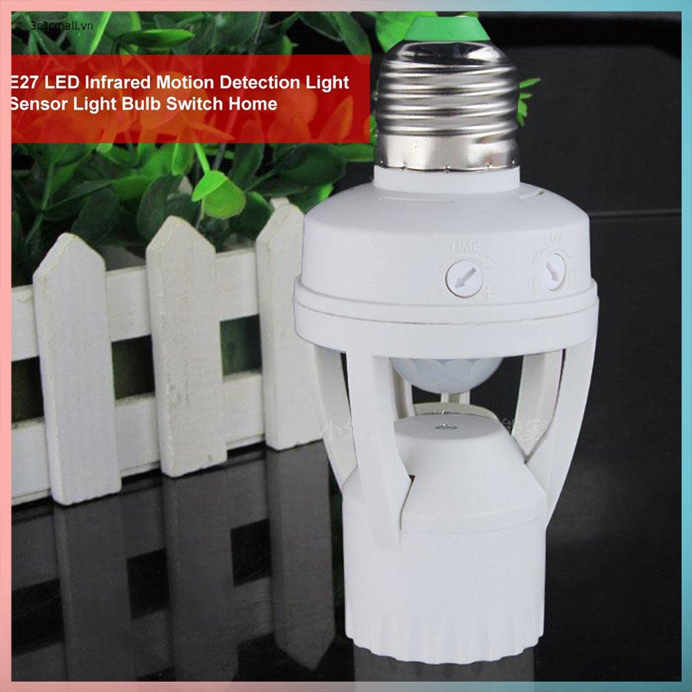 ✨chất lượng cao✨E27 LED Infrared Motion Detection Light Sensor Light Bulb Switch Home