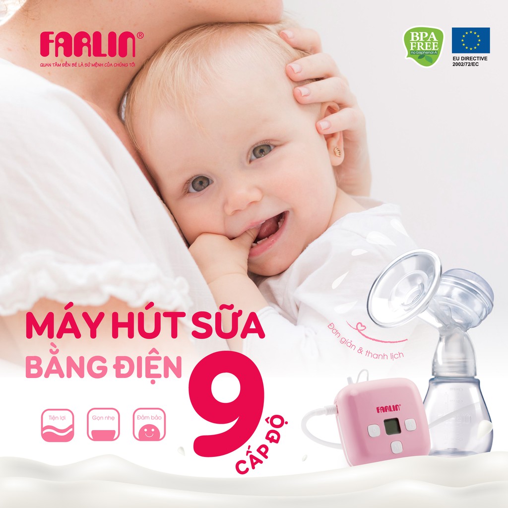Máy hút sữa bằng điện FARLIN – 9 cấp độ
